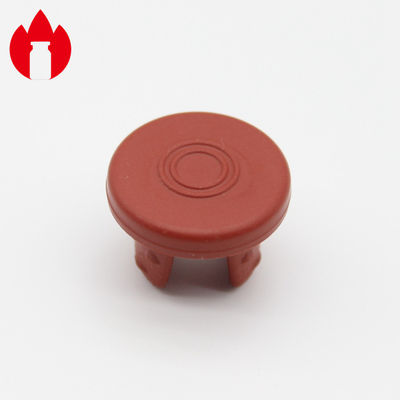 Red 20mm Butyl Rubber Stopper , Rubber Plugs And Stoppers With Sterilization