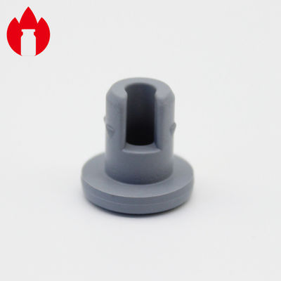 Brominated Butyl Round Rubber Stopper , Rubber Test Tube Stoppers For Glass Vials