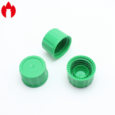 18mm PP Material Plastic Screw Caps Blue / Green Color With Inner Plug