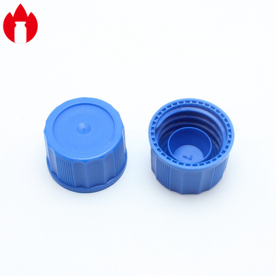18mm PP Material Plastic Screw Caps Blue / Green Color With Inner Plug