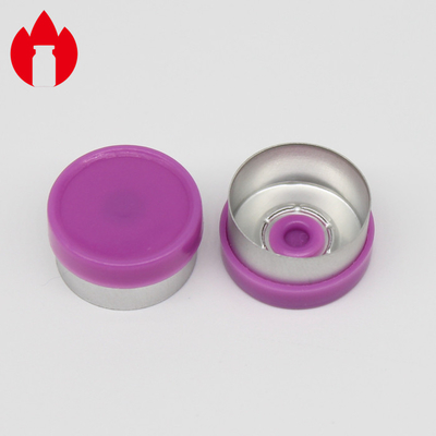 13mm Purple Smooth Flange Injection Pharmaceutical Glass Vial caps