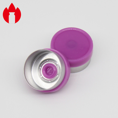 13mm Purple Smooth Flange Injection Pharmaceutical Glass Vial caps