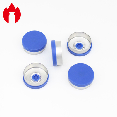 20mm Aluminium Plastic Crimp Cap , Pharmaceutical Vial Cap