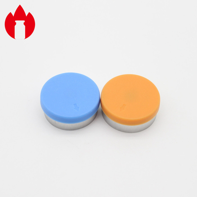 Colorful Tear Off Vial Caps For Medical Injection Vial 20.3*7.3 Mm Size