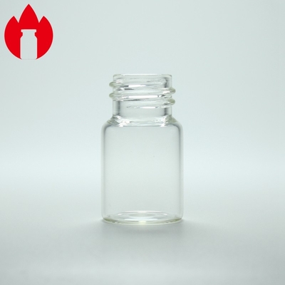 7ml Clear Threaded Top Borosilicate Glass Mini Bottle Vial Container