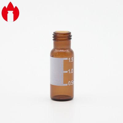 Screw Top Threaded Neck Glass Bottle Vial with Plastic Screw Caps