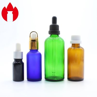 5ml-100ml Empty Cosmetic Essential Oil Glass Bottle With Dropper Cap
