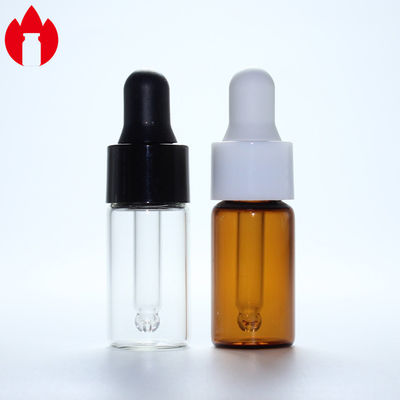 3ml Clear Or Amber Screw Glass Vial With Dropper Cap