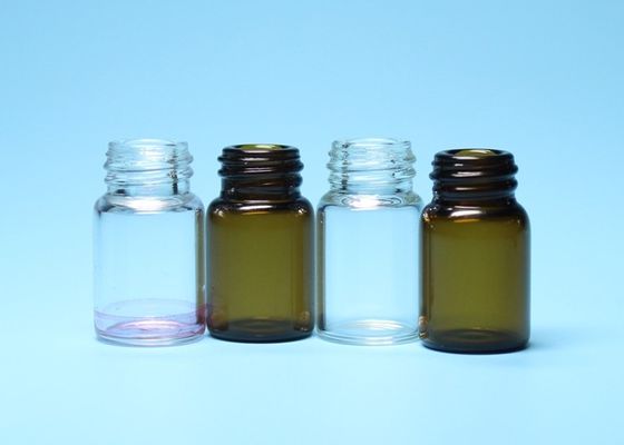 2ml 3ml Transparent or Brown Borosilicate Glass Threaded Bottle