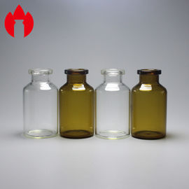 20ml Clear Or Coffee Medicinal and Cosmetic Glass Tube Bottle Vials