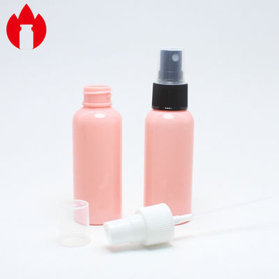 50ml Pink Color PET Plastic Liquid Spray Bottle