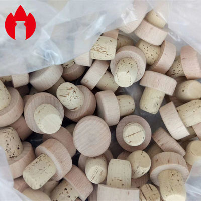 Customized Small Wooden Vial Cork Non Spill Type For Glass Bottle Vials